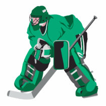 hockey goalie ready acrylic cut out