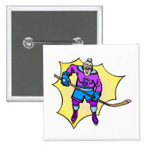Hockey Grandma buttons