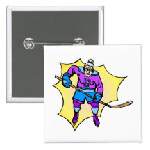 Hockey Grandma Button