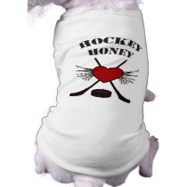 Hockey Honey Dog T-Shirt pet clothing