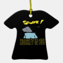 Hockey In 3D Ornament