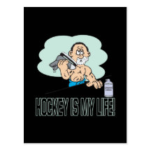 Hockey Is My Life Postcard