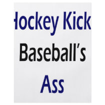 Hockey Kicks Baseball's Ass flyers