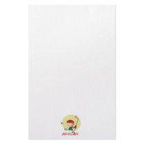 hockey kid ice hockey player cartoon design customized stationery