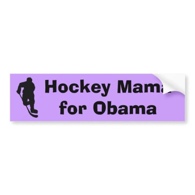 Hockey Mama for Obama Bumper Stickers by ObamaRama