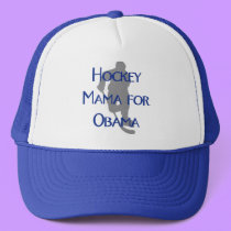 Hockey Mama for Obama hats by ObamaRama Hockey Mama for Obama hats