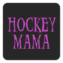 Hockey Mama Hot Pink T-shirts and Gifts Square Sticker