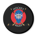 Hockey Mask magnets by mariabellimages Hockey Mask magnets