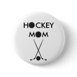 hockey mom button