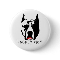 Hockey Mom buttons