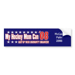 Hockey Mom vs. Community Organizer bumper stickers