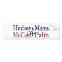 Hockey Moms 4 McCain Palin bumper stickers