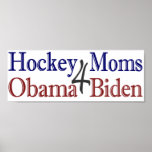 Hockey Moms for Obama Biden Posters