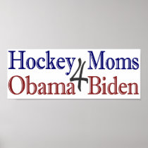 Hockey Moms for Obama Biden Posters