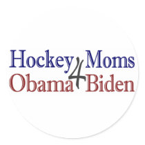 Hockey Moms for Obama Biden stickers by worldsfair Hockey Moms for Obama Biden stickers
