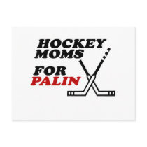 Hockey moms for palin post card