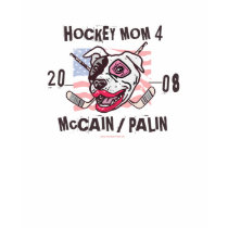 Hockey Moms Pit Bull Lipstick t-shirts