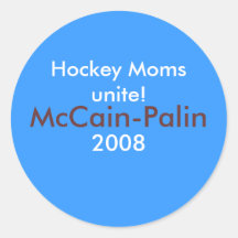 Hockey Moms unite! McCain-Palin '08 Stickers