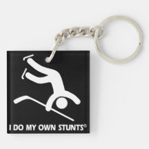 Hockey My Own Stunts Acrylic Keychain