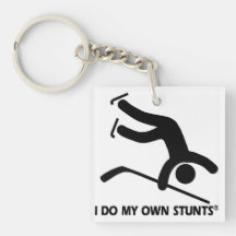 Hockey My Own Stunts Acrylic Keychains