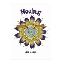Hockey Not Drugs Business Card Templates