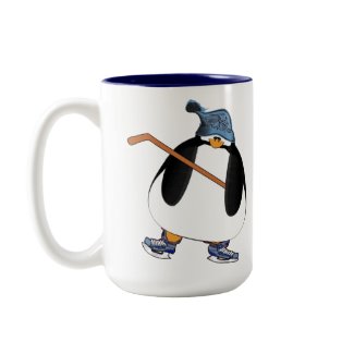 Hockey Penguin mug
