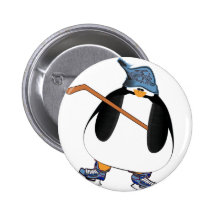 Hockey Penguin Pin