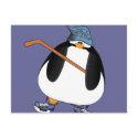 Hockey Penguin postcard