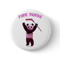 Hockey Pink Panda Bear