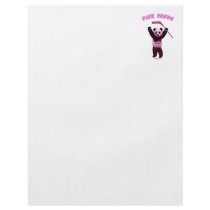 Hockey Pink Panda Bear flyers by HappyDoggies Hockey Pink Panda Bear flyers