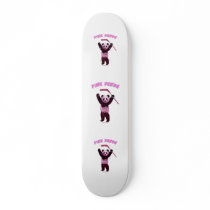 Hockey Pink Panda Bear Custom Skateboard
