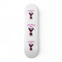 Hockey Pink Panda Bear Custom Skateboard