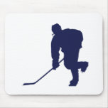 Hockey_Player_Blue Mouse Mats