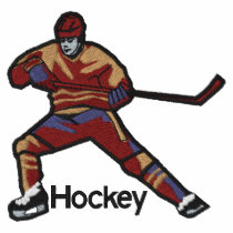 Hockey Player Embroidered Shirt embroidered shirts