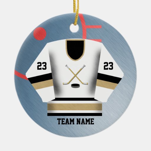 Hockey Player Christmas Ornaments & Hockey Player Ornament Designs Zazzle