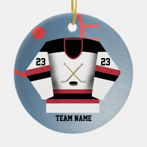 Hockey Player Jersey Ornament Zazzle