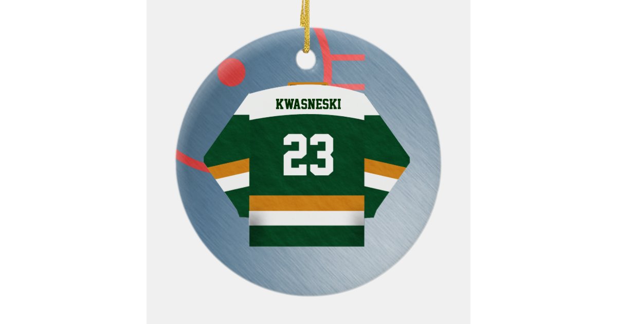 Hockey Player Jersey Ornament Zazzle