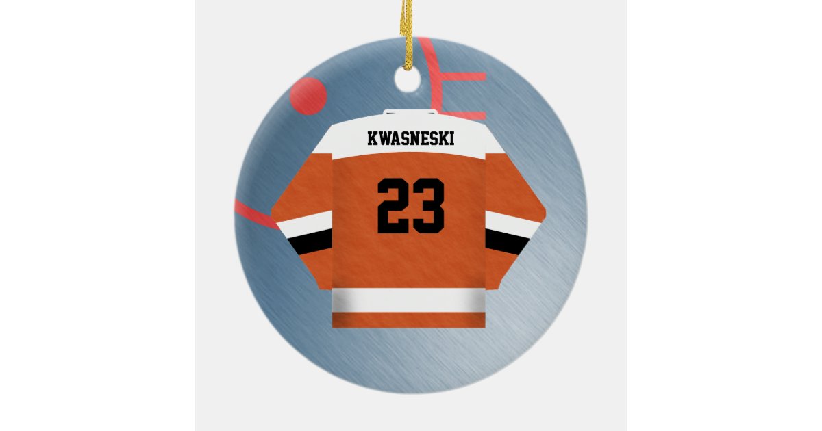 Hockey Player Jersey Ornament Zazzle