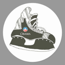 Hockey Players for Obama stickers