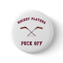 Hockey Players Puck Off Buttons