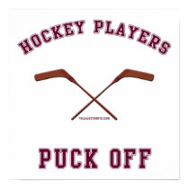 Hockey Players Puck Off Print