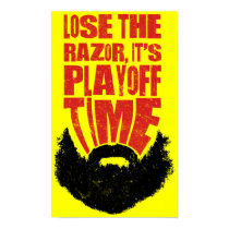 Hockey Playoff Beard Print