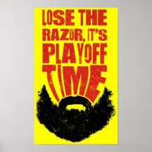 Hockey Playoff Beard Print