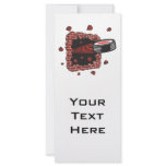 hockey puck breaking brick wall custom rack card
