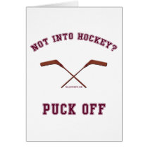 Hockey Puck Off Card