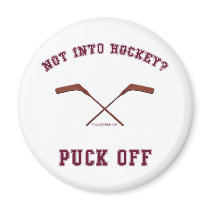 Hockey Puck Off Magnet