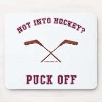 Hockey Puck Off Mouse Pad