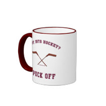 Hockey Puck Off Coffee Mugs