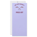Hockey Puck Off Full Color Rack Card