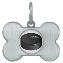 Hockey Puck Pet Name Template Pet Tag